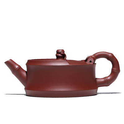 金奖 宜兴紫砂壶纯全手工名家原矿紫泥竹节段功夫泡茶壶茶具套装